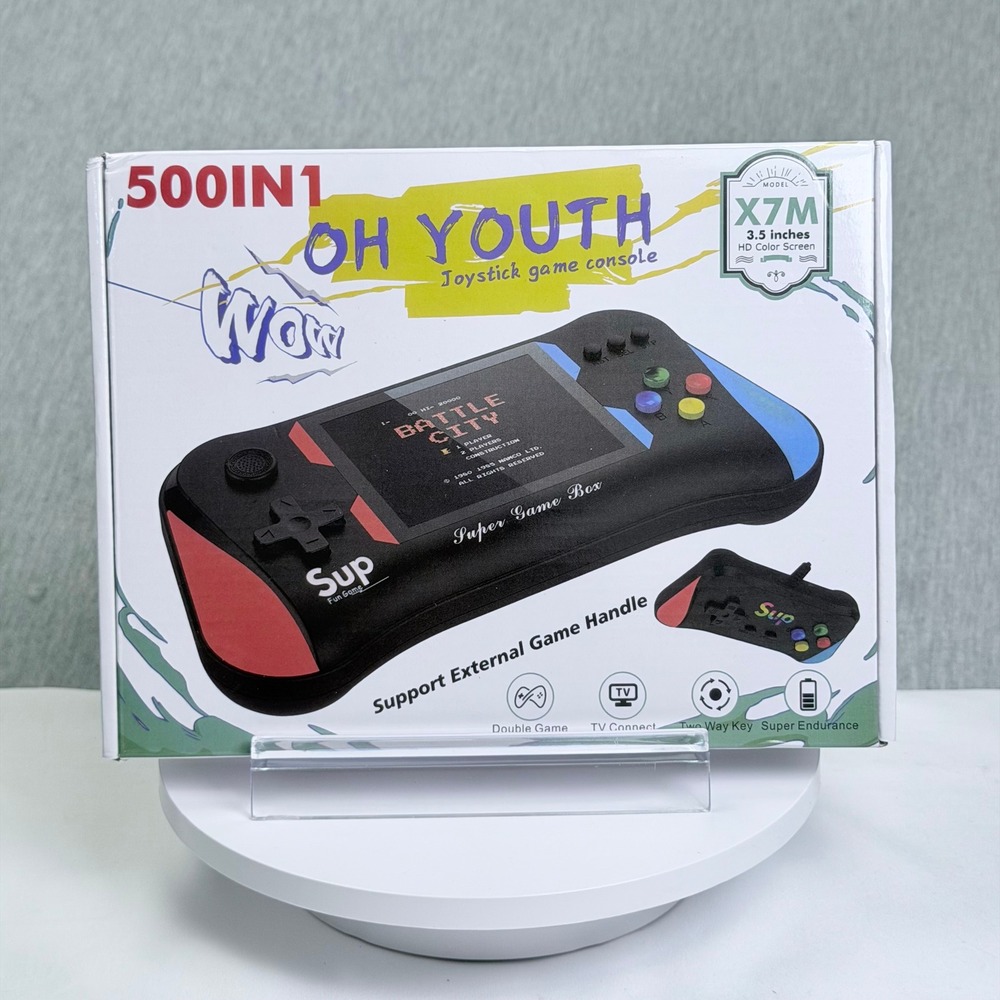 Sup Oh Youth X7M 500 in 1 Handheld Retro Joystick Game Console 3.5" HD Screen